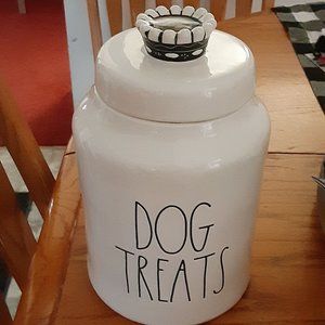 Rae Dunn dog treat/food container